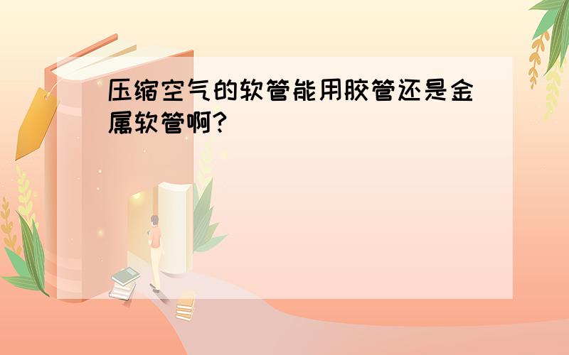 压缩空气的软管能用胶管还是金属软管啊?