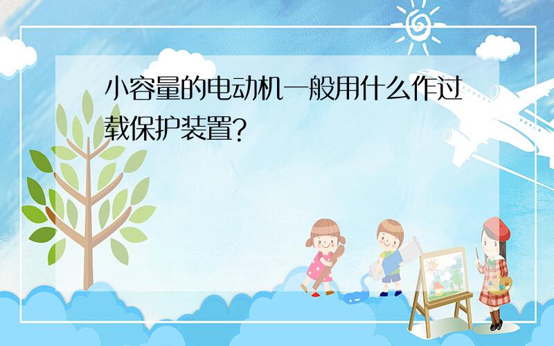 小容量的电动机一般用什么作过载保护装置?