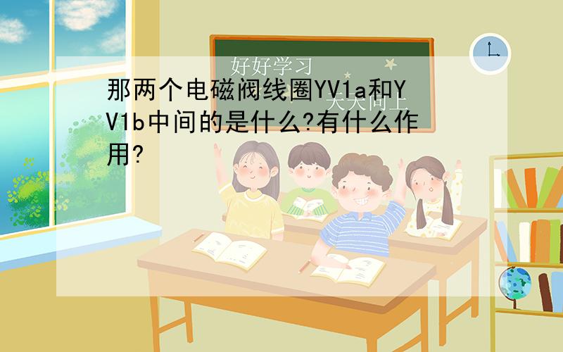 那两个电磁阀线圈YV1a和YV1b中间的是什么?有什么作用?