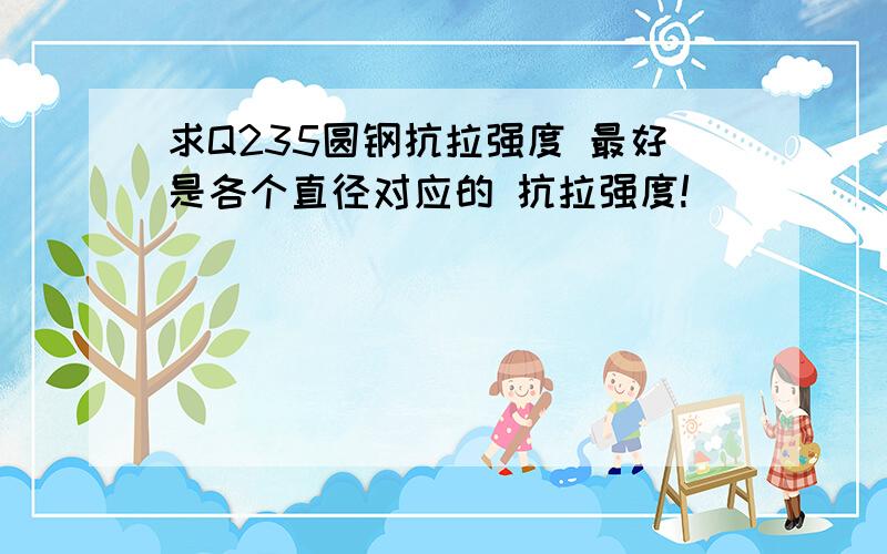 求Q235圆钢抗拉强度 最好是各个直径对应的 抗拉强度!