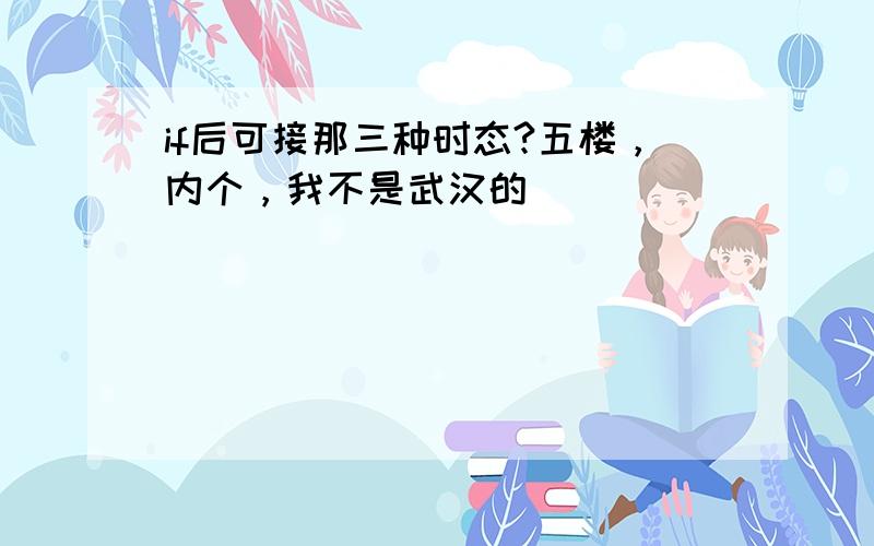 if后可接那三种时态?五楼，内个，我不是武汉的