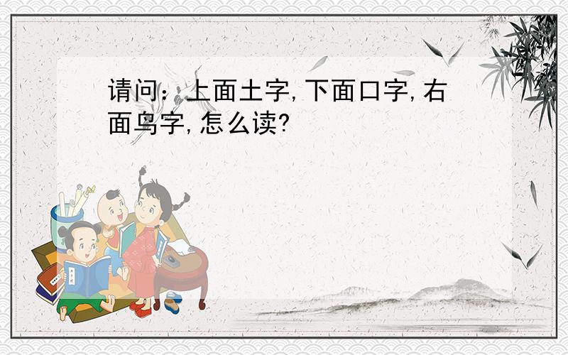 请问：上面土字,下面口字,右面鸟字,怎么读?