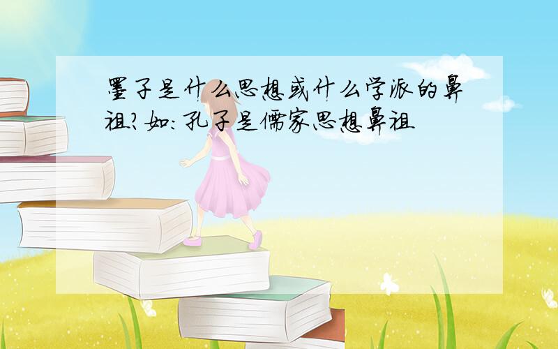 墨子是什么思想或什么学派的鼻祖?如：孔子是儒家思想鼻祖