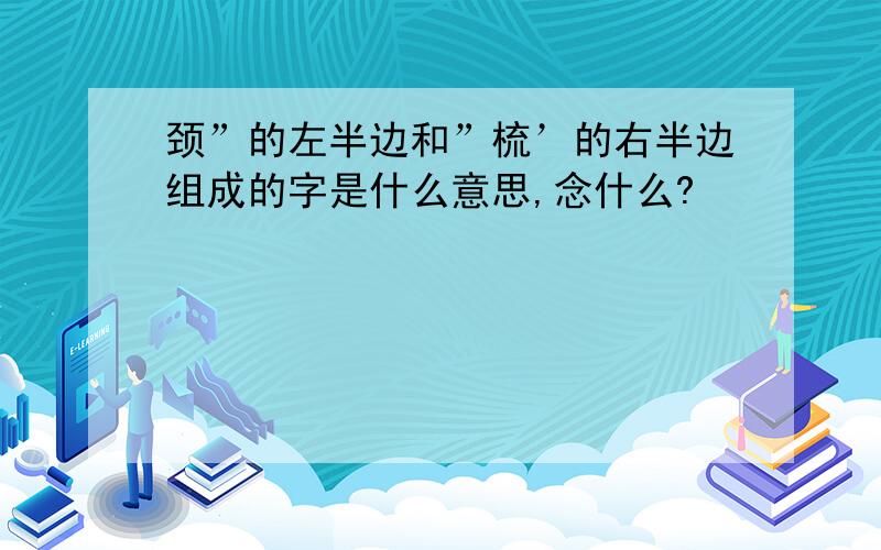 颈”的左半边和”梳’的右半边组成的字是什么意思,念什么?