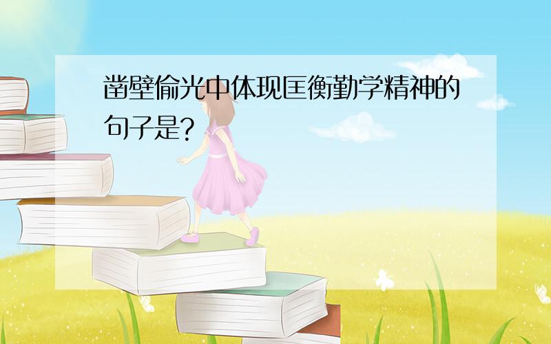 凿壁偷光中体现匡衡勤学精神的句子是?