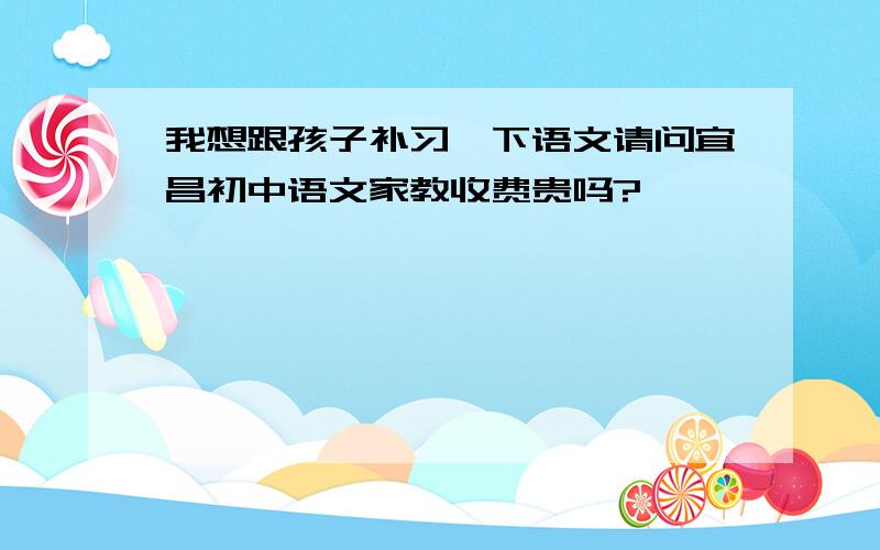 我想跟孩子补习一下语文请问宜昌初中语文家教收费贵吗?