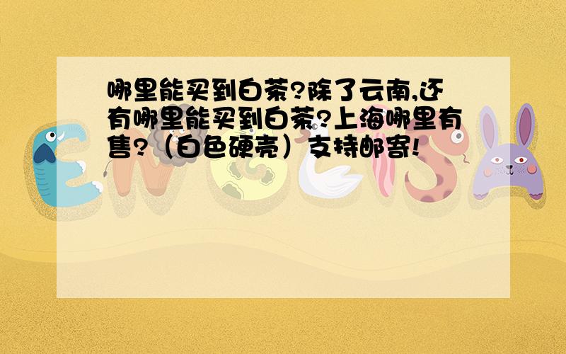 哪里能买到白茶?除了云南,还有哪里能买到白茶?上海哪里有售?（白色硬壳）支持邮寄!