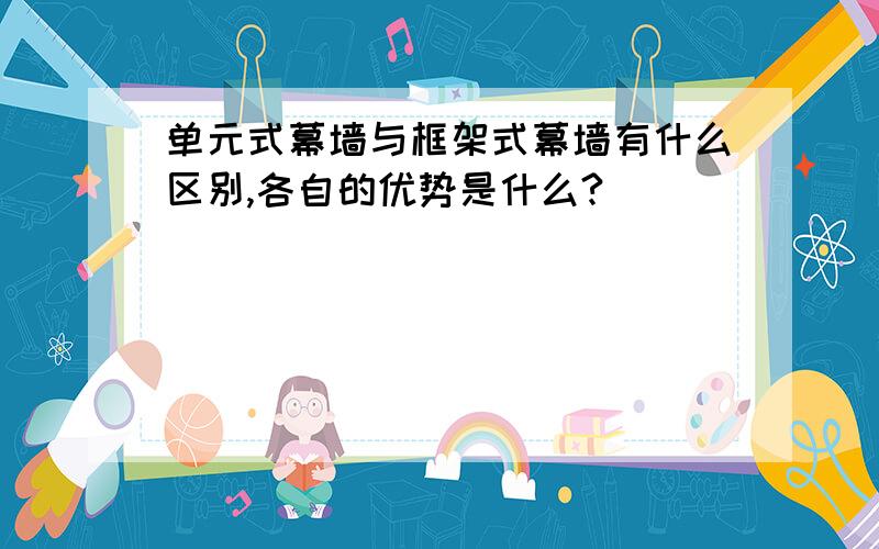 单元式幕墙与框架式幕墙有什么区别,各自的优势是什么?