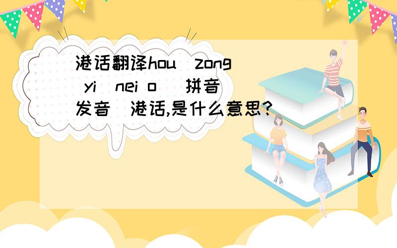 港话翻译hou  zong  yi  nei o （拼音发音）港话,是什么意思?