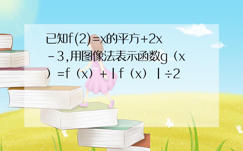 已知f(2)=x的平方+2x-3,用图像法表示函数g（x）=f（x）+|f（x）|÷2