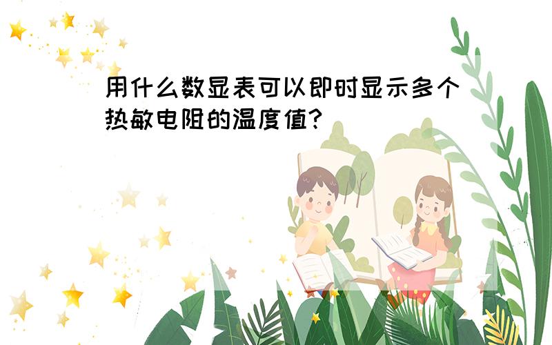 用什么数显表可以即时显示多个热敏电阻的温度值?