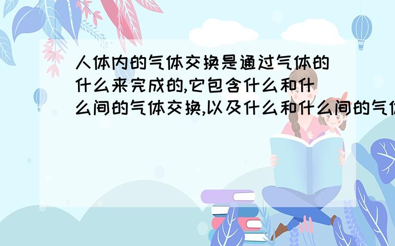 人体内的气体交换是通过气体的什么来完成的,它包含什么和什么间的气体交换,以及什么和什么间的气体交换快啊!