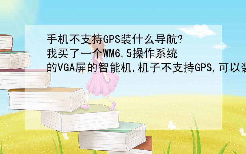 手机不支持GPS装什么导航?我买了一个WM6.5操作系统的VGA屏的智能机,机子不支持GPS,可以装导航软件吗?可以的话装哪个软件?