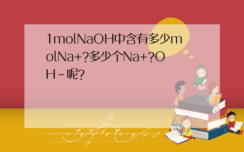 1molNaOH中含有多少molNa+?多少个Na+?OH-呢?