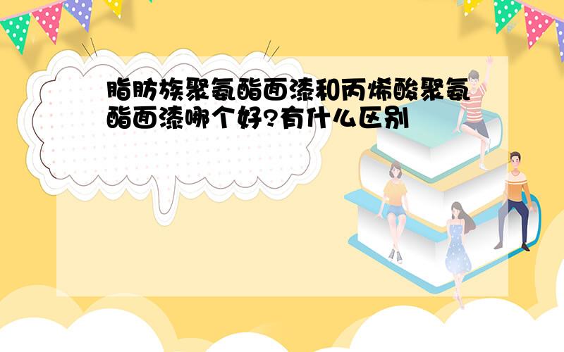 脂肪族聚氨酯面漆和丙烯酸聚氨酯面漆哪个好?有什么区别