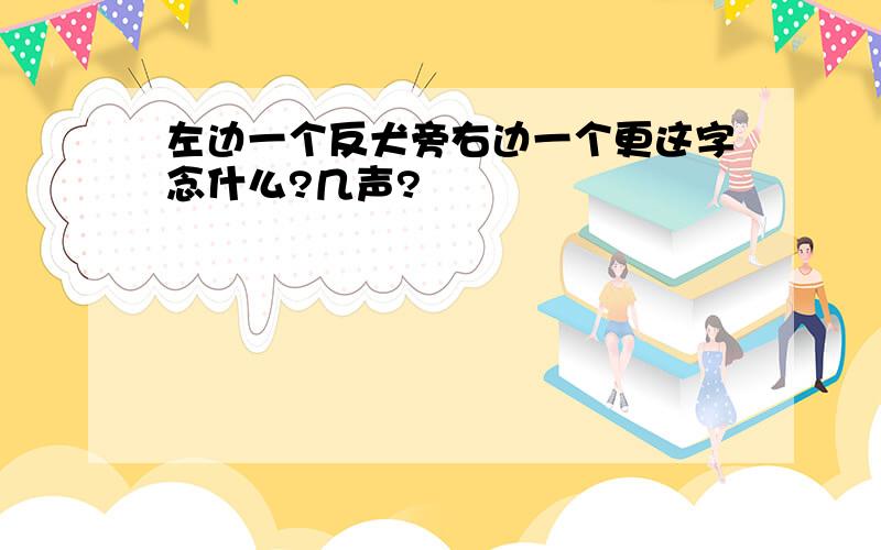 左边一个反犬旁右边一个更这字念什么?几声?