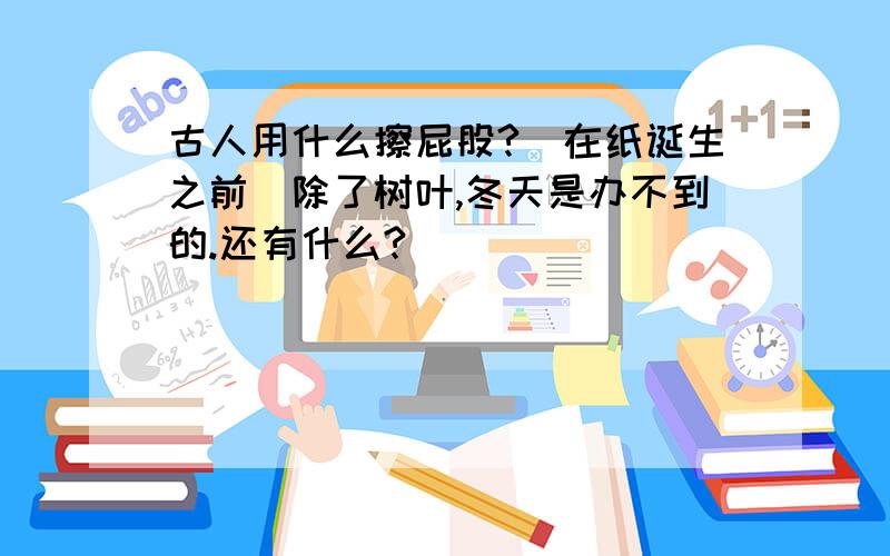 古人用什么擦屁股?（在纸诞生之前）除了树叶,冬天是办不到的.还有什么?