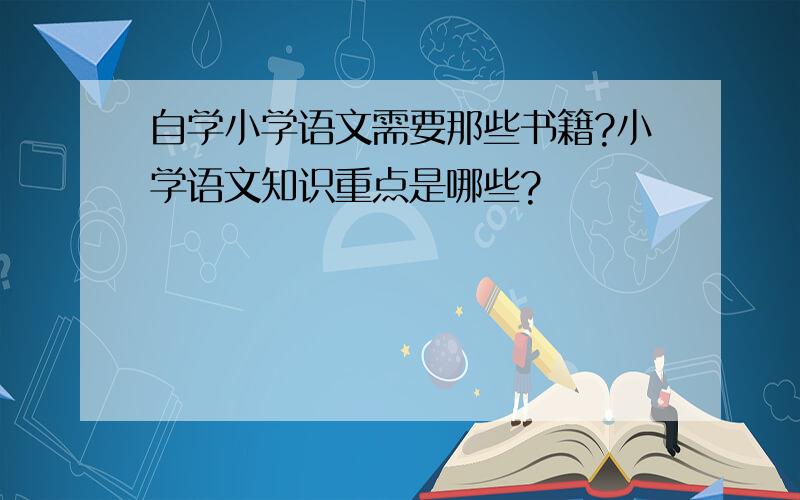 自学小学语文需要那些书籍?小学语文知识重点是哪些?