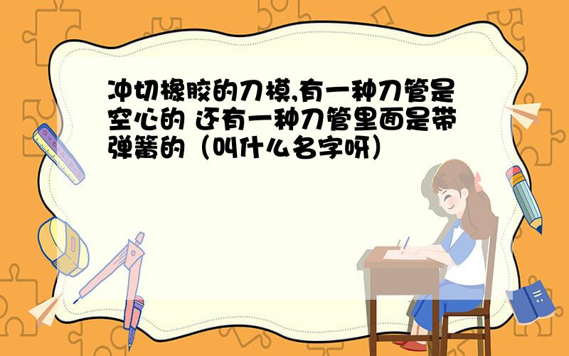 冲切橡胶的刀模,有一种刀管是空心的 还有一种刀管里面是带弹簧的（叫什么名字呀）