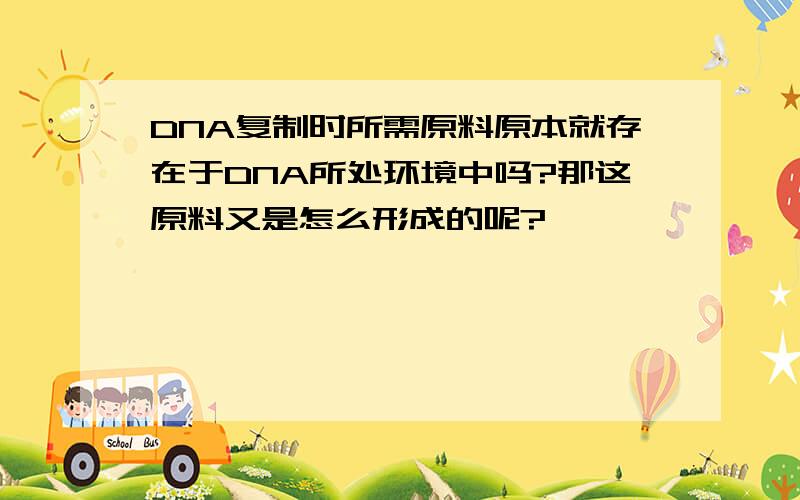 DNA复制时所需原料原本就存在于DNA所处环境中吗?那这原料又是怎么形成的呢?