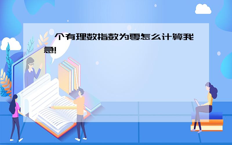 一个有理数指数为零怎么计算我急!