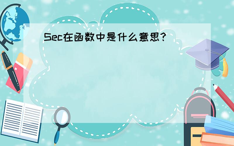 Sec在函数中是什么意思?