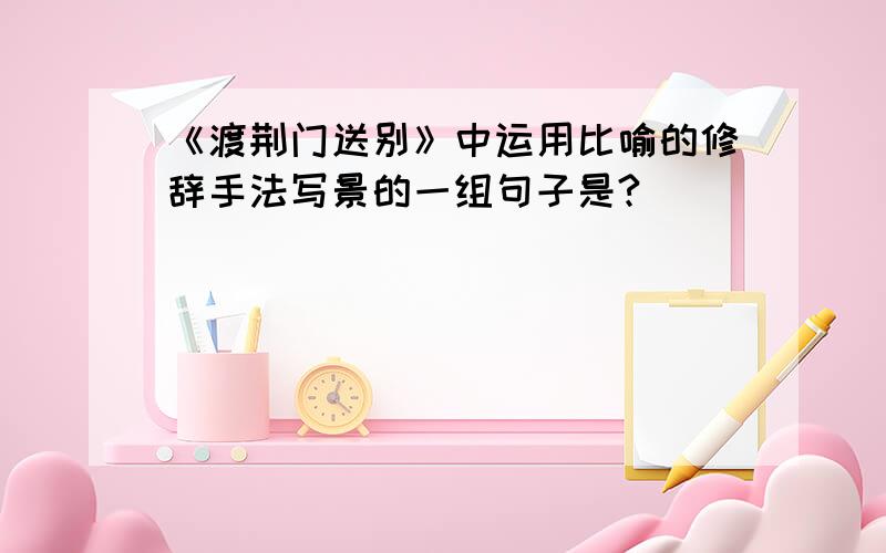 《渡荆门送别》中运用比喻的修辞手法写景的一组句子是?