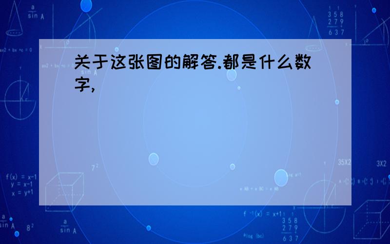 关于这张图的解答.都是什么数字,