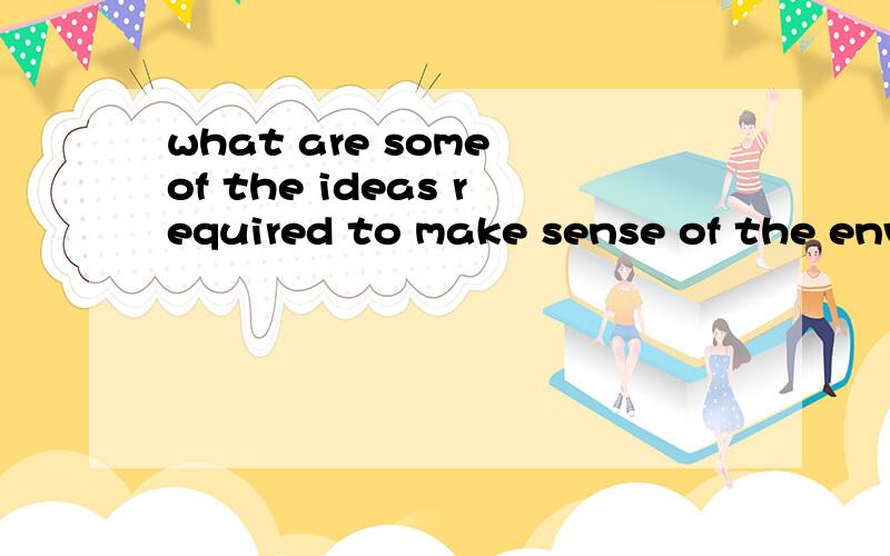 what are some of the ideas required to make sense of the environment of organisation is part of?Your textbook argues that the essences of strategic thinking are ideas and insight,which require making sense of a changing and challenging environmentl.W