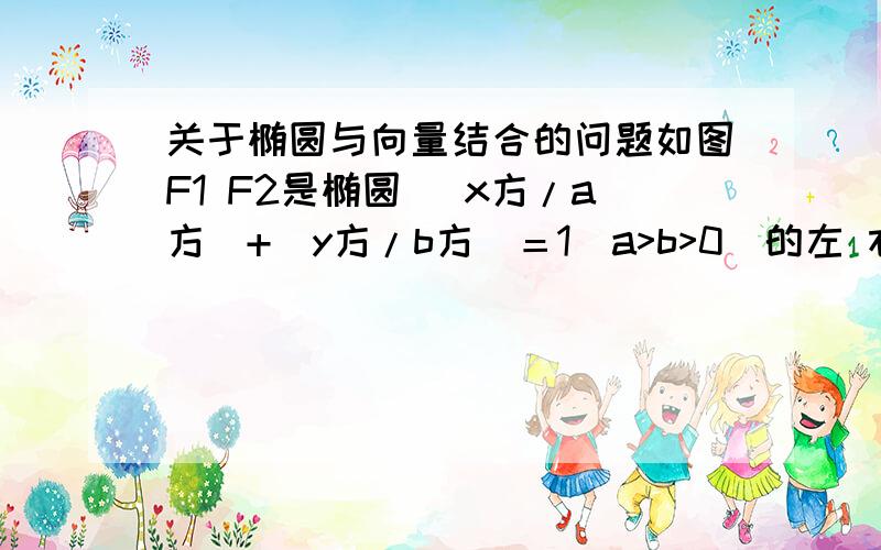 关于椭圆与向量结合的问题如图F1 F2是椭圆 （x方/a方）+（y方/b方）＝1（a>b>0）的左 右焦点 点M在x轴上 且向量OM＝跟号3/2倍的向量OF2 过点F2的直线与椭圆交于A B两点 且AM⊥x轴 向量AF1*向量AF2