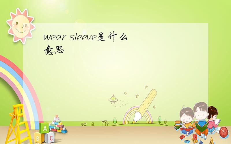 wear sleeve是什么意思