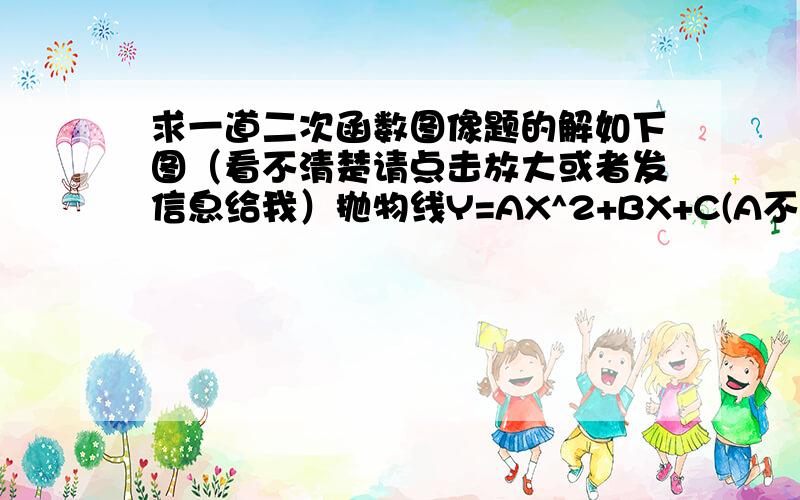 求一道二次函数图像题的解如下图（看不清楚请点击放大或者发信息给我）抛物线Y=AX^2+BX+C(A不等于0)的图像经过点(-1,2),且玉X轴的交点的横坐标分别为X1和X2,其中-2