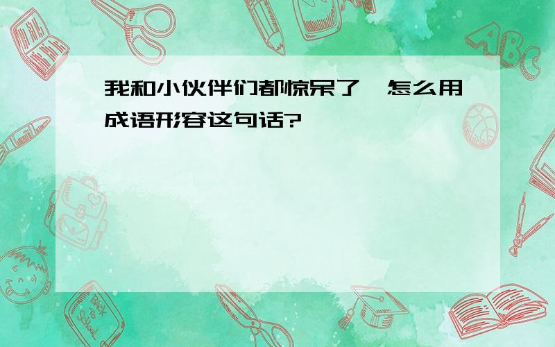 我和小伙伴们都惊呆了,怎么用成语形容这句话?