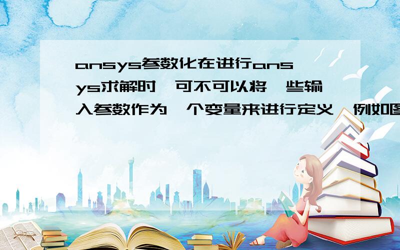 ansys参数化在进行ansys求解时,可不可以将一些输入参数作为一个变量来进行定义,例如图中的力和距离分别用P、L1、L2表示,能否用将A点Y方向的位移Sy用P、L1、L2表示,及能否得到Sy关于P、L1、L2