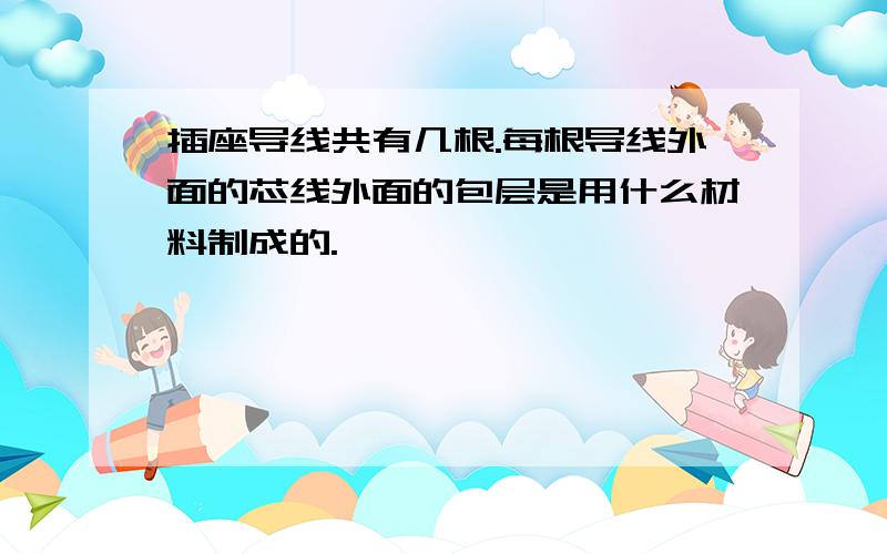 插座导线共有几根.每根导线外面的芯线外面的包层是用什么材料制成的.