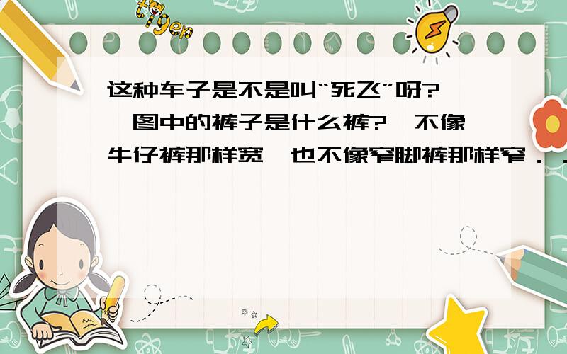 这种车子是不是叫“死飞”呀?　图中的裤子是什么裤?　不像牛仔裤那样宽　也不像窄脚裤那样窄．．．　求解啊···