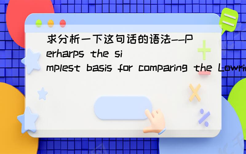 求分析一下这句话的语法--Perharps the simplest basis for comparing the Lowrider and TutorVista is to consider how rare in other contexts are the words they use most frequently.我觉得句中consider后面应该是 陈述句语序 are为什