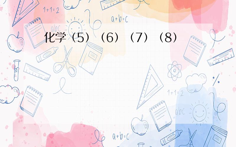 化学（5）（6）（7）（8）