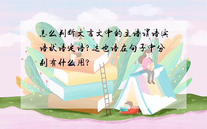 怎么判断文言文中的主语谓语宾语状语定语?这也语在句子中分别有什么用?