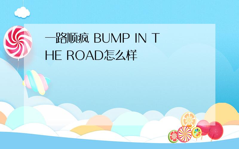 一路顺疯 BUMP IN THE ROAD怎么样