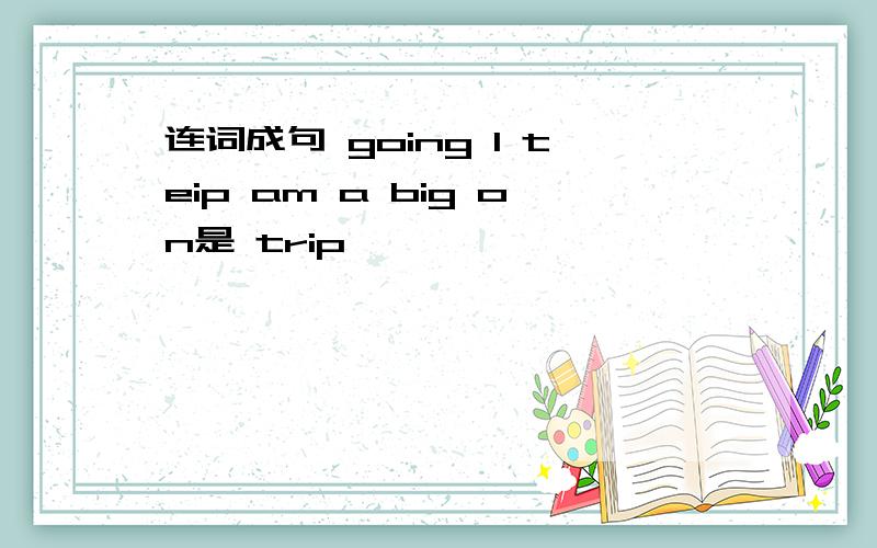 连词成句 going I teip am a big on是 trip