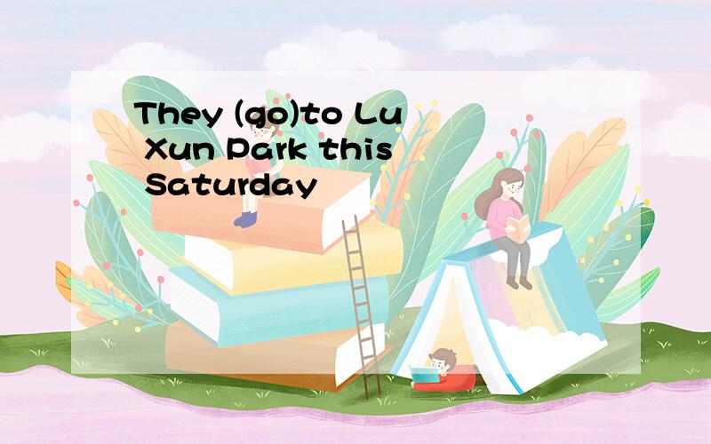 They (go)to Lu Xun Park this Saturday