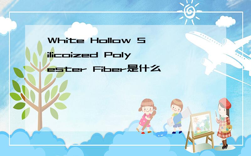 White Hollow Silicoized Polyester Fiber是什么