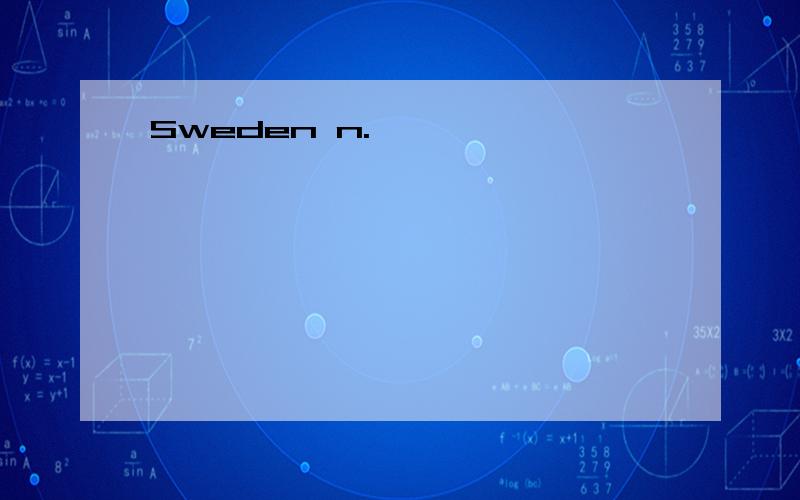 Sweden n.