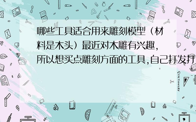 哪些工具适合用来雕刻模型（材料是木头）最近对木雕有兴趣,所以想买点雕刻方面的工具,自己打发打发时间.首先,我要做的是,用木头做原材料,雕刻大巴车模型,技术要求就是,一定要雕刻出