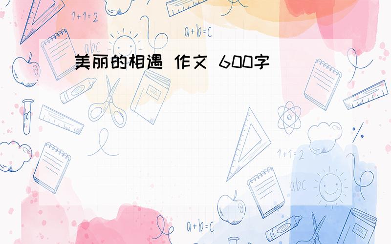 美丽的相遇 作文 600字