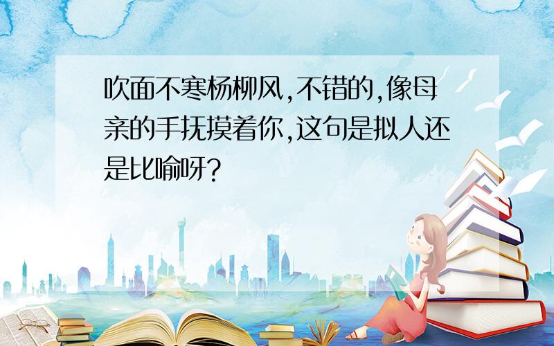 吹面不寒杨柳风,不错的,像母亲的手抚摸着你,这句是拟人还是比喻呀?