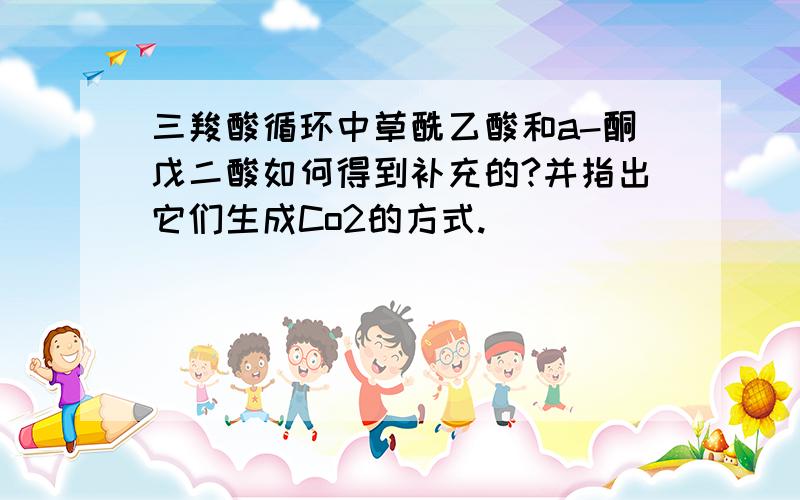 三羧酸循环中草酰乙酸和a-酮戊二酸如何得到补充的?并指出它们生成Co2的方式.