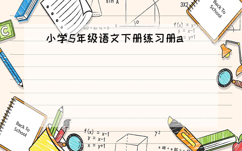 小学5年级语文下册练习册a