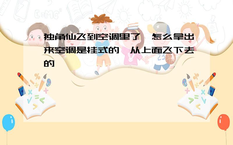 独角仙飞到空调里了,怎么拿出来空调是挂式的,从上面飞下去的